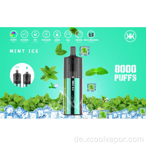 8000Puffs Vape Kids elektronische Einwegzigarette